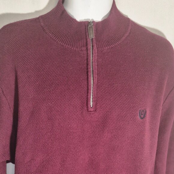 CHAPS vintage stylish zippered chest Cotton Sweater in size XL - Picture 13 of 16